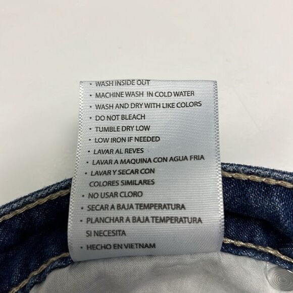 KanCan Medium Blue Very Distressed Faded Straight Leg 5-Pocket Jeans- Size 9/28 - Picture 12 of 12